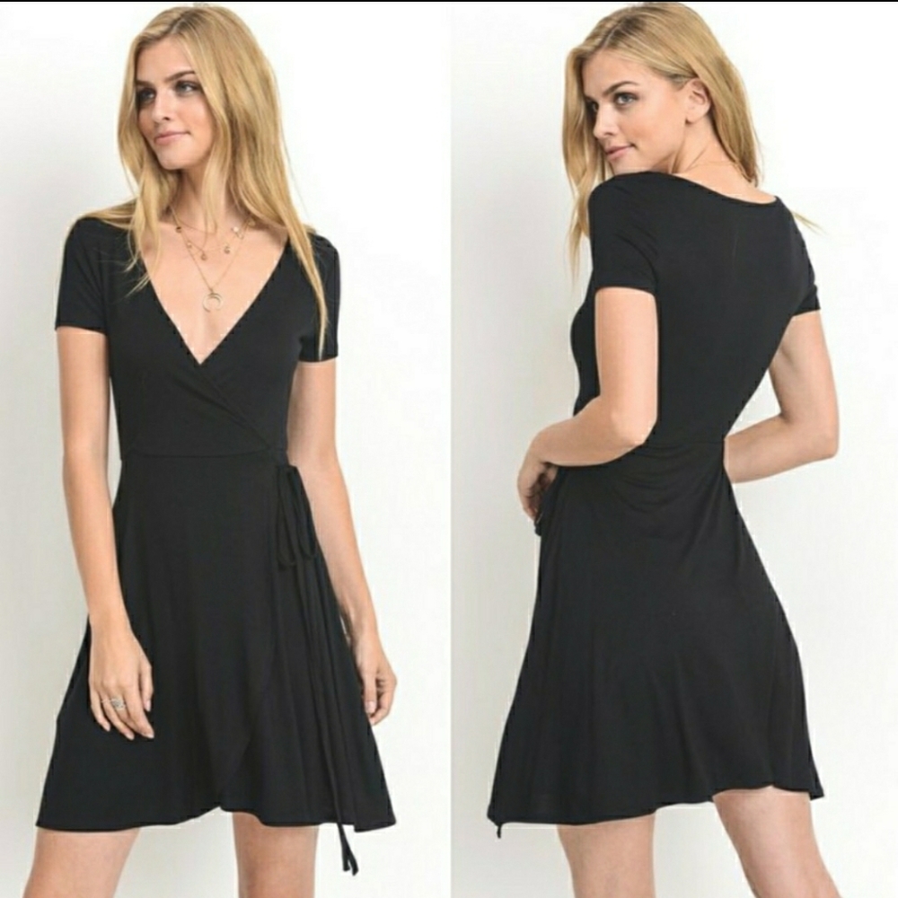 Black Wrap Dress